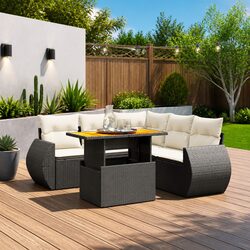 Enhance Your Patio with a Modular 6-Piece Sofa Set