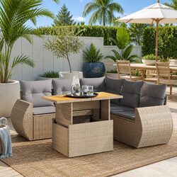 Elevate Your Outdoor Experience with a 6 Piece Sofa Set