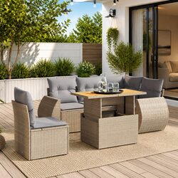 Enhance Your Outdoor Space with This 6 Piece Sofa Set