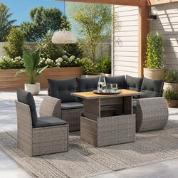 Enhance Your Patio with a 6 Piece Outdoor Sofa Set