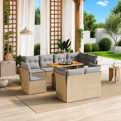 Transform Your Outdoor Space with This 9 Piece Sofa Set