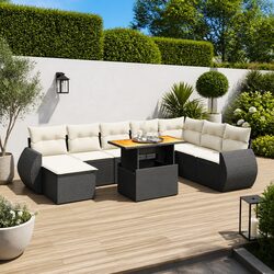 Enhance Your Outdoor Space with 9-Piece Sofa Set