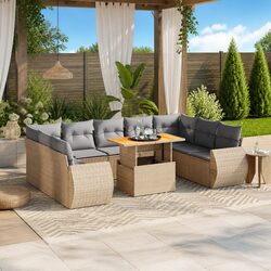 Transform Your Outdoor Space with 10-Piece Sofa Set