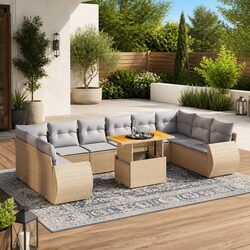 Transform Your Outdoor Space with This 11-Piece Sofa Set
