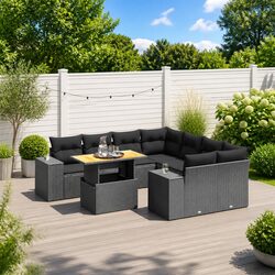 Transform Your Outdoor Space with a 9 Piece Garden Sofa Set