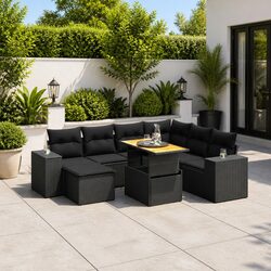 Enhance Your Outdoor Space with 8-Piece Garden Sofa Set