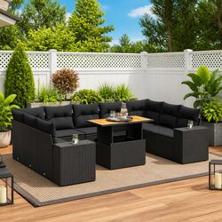 Enhance Your Outdoor Space with a 10-Piece Sofa Set