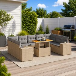 Transform Your Outdoor Space with This 10-Piece Sofa Set