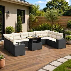 Elevate Your Outdoor Living with This 11-Piece Sofa Set