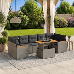 Transform Your Outdoor Space with this 8-Piece Sofa Set