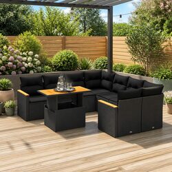 Transform Your Outdoor Space with 9-Piece Sofa Set