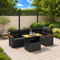 Transform Your Outdoor Area with This 6-Piece Garden Sofa Set