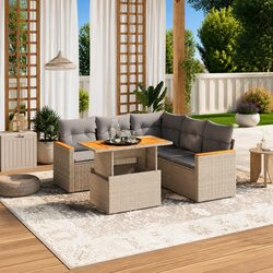 Transform Your Outdoor Space with a 6-Piece Sofa Set