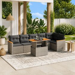 Elevate Your Outdoor Space with 7 Piece Sofa Set