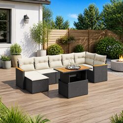 Enhance Your Outdoor Space with 8 Piece Garden Sofa Set