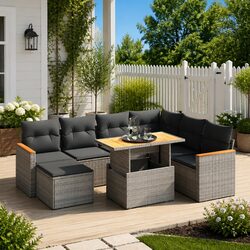 Transform Your Outdoor Space with This 8 Piece Sofa Set