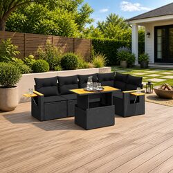 Enhance Your Patio with Our Modular 6-Piece Sofa Set