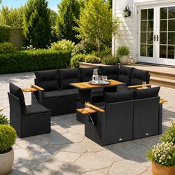 Enhance Your Outdoor Living with This 9 Piece Sofa Set