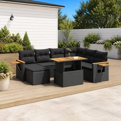 Transform Your Outdoor Space with an 8-Piece Garden Sofa Set
