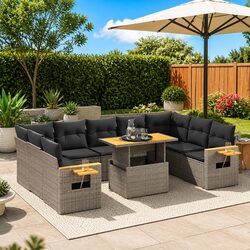 Transform Your Outdoor Space with a 10-Piece Sofa Set
