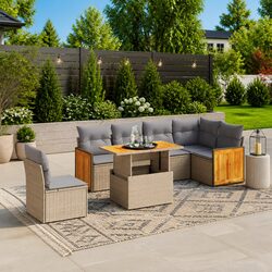 Enhance Your Outdoor Experience with This 7-Piece Sofa Set