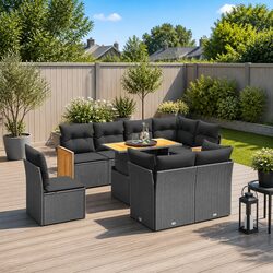 Enhance Your Outdoor Living with a 9-Piece Sofa Set