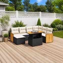Transform Your Outdoor Space with 8 Piece Sofa Set