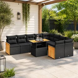 Transform Your Outdoor Space with 10 Piece Sofa Set