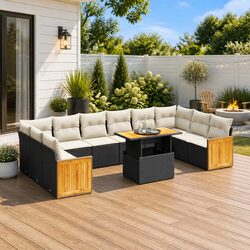 Transform Your Outdoor Space with Our 11-Piece Garden Sofa Set