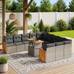 Elevate Your Outdoor Space with 11 Piece Garden Sofa Set