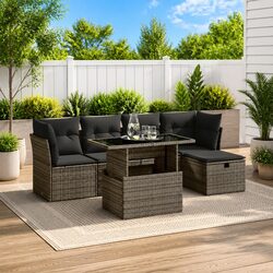 Elevate Your Patio with a Modular 6 Piece Garden Sofa