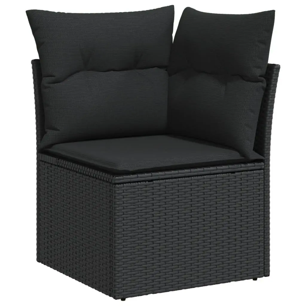 Garden Sofa Set 8 Piece Outdoor Furniture Patio Lounge with Cushions Black