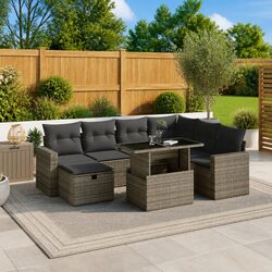 Transform Your Patio with This 8-Piece Garden Sofa Set