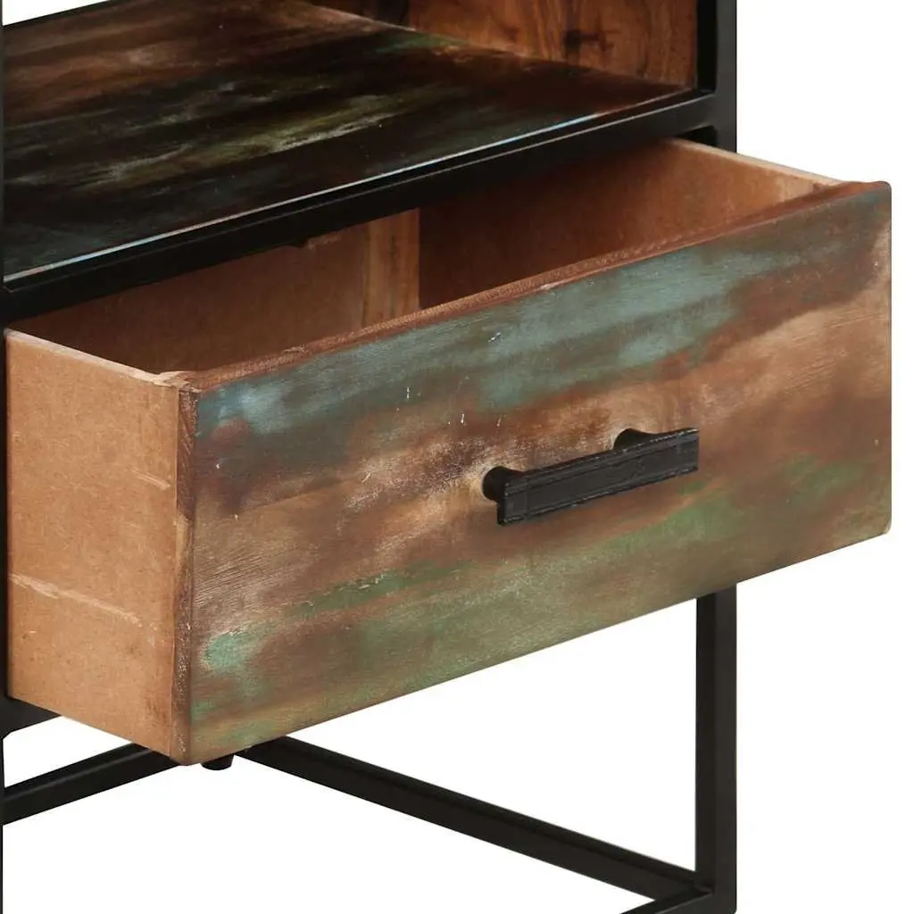 Bedside Table 40x30x50cm Solid Reclaimed Wood Nightstand with Drawer
