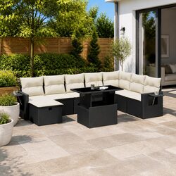 Enhance Your Outdoors with 9 Piece Garden Sofa Set