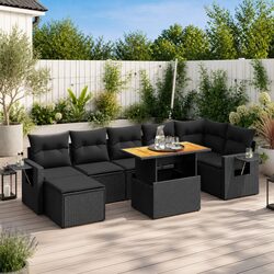 Stylish 8 Piece Modular Garden Sofa Set for Outdoor Living