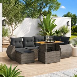 Transform Your Outdoor Space with This 7 Piece Sofa Set