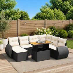 Enhance Your Outdoor Space with This 8-Piece Garden Sofa Set