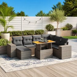 Enhance Your Outdoor Space with this 8 Piece Sofa Set