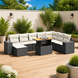 Enhance Your Outdoor Space with This 9-Piece Sofa Set