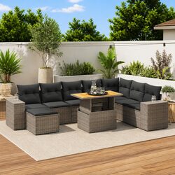 Enhance Your Outdoor Living with 9 Piece Sofa Set