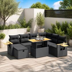 Elevate Your Outdoor Living with This 8-Piece Garden Sofa Set