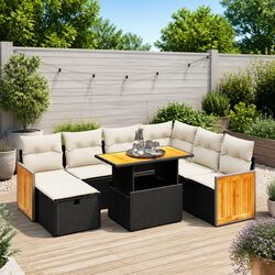 Enhance Your Outdoor Space with an 8-Piece Garden Sofa Set