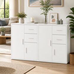 Enhance Your Living Space with a Stylish White Sideboard 60x31x70cm