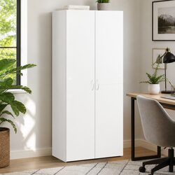 Enhance Your Workspace with a White 4-Compartment File Cabinet