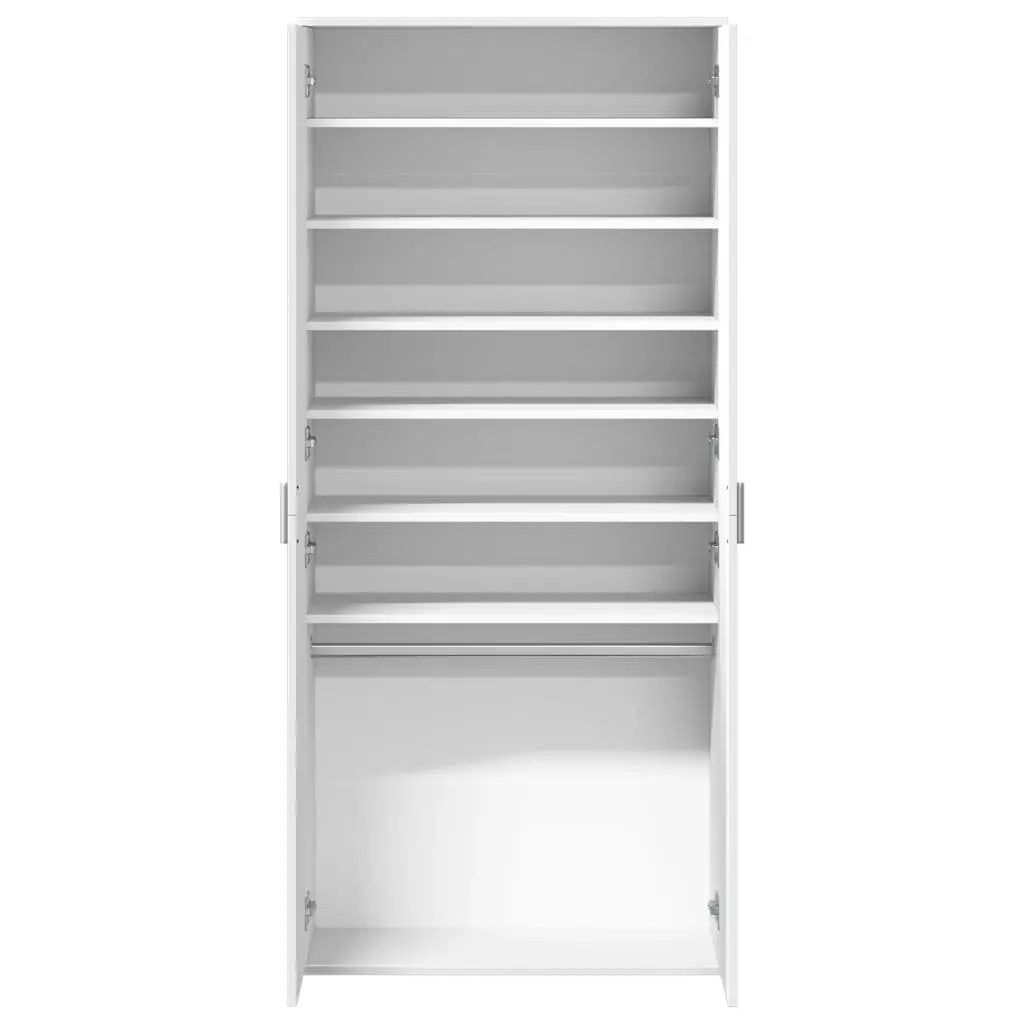 Shoe Cabinet White Storage Organizer Tall Wardrobe Shoe Rack Furniture Cupboard