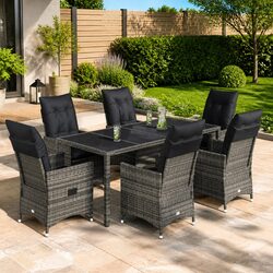 Transform Your Outdoor Space with this 7-Piece Dining Set