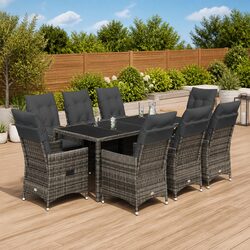 Enhance Your Outdoor Space with This 9-Piece Dining Set