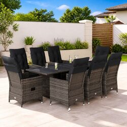 Elevate Your Outdoor Space with 9-Piece Garden Dining Set