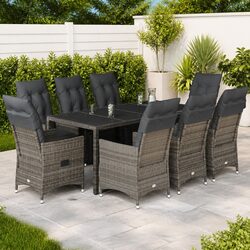 Stylish 9 Piece Outdoor Bistro Set for Your Garden